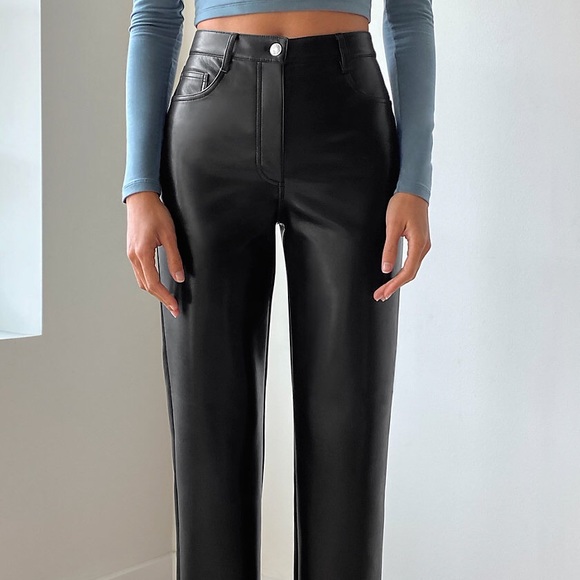 Aritzia Wilfred Melina Leather Pants - Picture 1 of 6